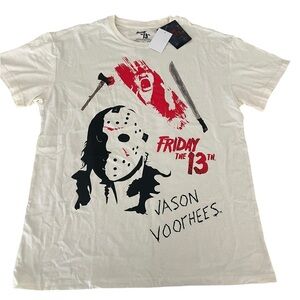 Friday the 13th White Jason Vorhees graphic‎ Tee